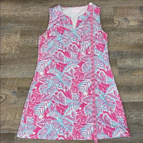 Pink Lily Beautiful Bright Pink & Teal Dress Smal - Picture 8 of 8